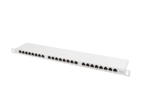 LANBERG PATCH PANEL 24 PORTŮ 0,5U 19" CAT.6 FTP STÍNĚNÝ ŠEDÝ - obrázek 5
