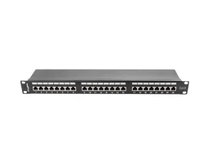 LANBERG PATCH PANEL 24 PORTŮ 1U 19" CAT.6 FTP STÍNĚNÝ ČERNÝ - obrázek 4