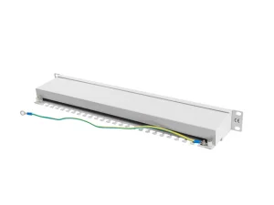 LANBERG PATCH PANEL 24 PORTŮ 1U 19" CAT.6 FTP STÍNĚNÝ ŠEDÝ - obrázek 4