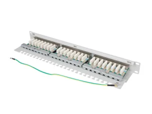 LANBERG PATCH PANEL 24 PORTŮ 1U 19" CAT.6 FTP STÍNĚNÝ ŠEDÝ - obrázek 5