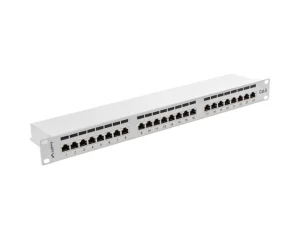 LANBERG PATCH PANEL 24 PORTŮ 1U 19" CAT.6 FTP STÍNĚNÝ ŠEDÝ - obrázek 6