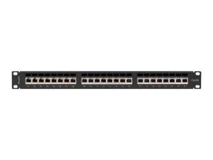 LANBERG PATCH PANEL 24 PORTŮ 1U 19" CAT.6A FTP STÍNĚNÝ ČERNÝ - obrázek 3