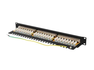 LANBERG PATCH PANEL 24 PORTŮ 1U 19" CAT.6A FTP STÍNĚNÝ ČERNÝ - obrázek 6
