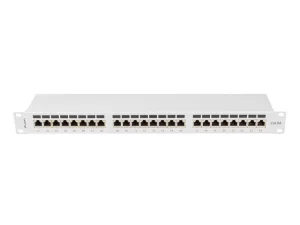 LANBERG PATCH PANEL 24 PORTŮ 1U 19" CAT.6A FTP STÍNĚNÝ ŠEDÝ - obrázek 4