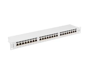 LANBERG PATCH PANEL 24 PORTŮ 1U 19" CAT.6A FTP STÍNĚNÝ ŠEDÝ - obrázek 6