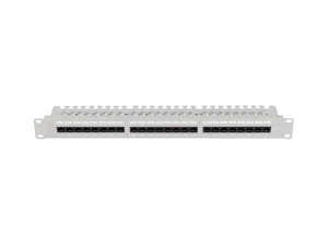LANBERG PATCH PANEL 24 PORTŮ 1U 19" CAT.5E UTP S POLICÍ ŠEDÝ - obrázek 5
