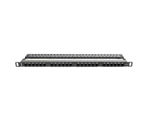LANBERG PATCH PANEL 24 PORTŮ 0,5U 19" CAT.6 UTP ČERNÝ LANBERG - obrázek 2