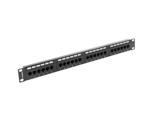 LANBERG PATCH PANEL 24 PORTŮ 1U 19" CAT.6 UTP ČERNÝ - obrázek 5