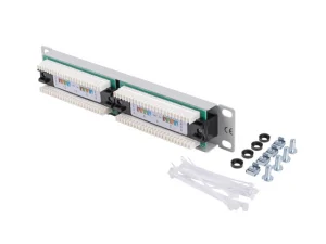 LANBERG PATCH PANEL 12PORT 1U 10" CAT.6 UTP ŠEDÝ - obrázek 3