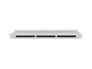 LANBERG PATCH PANEL 24 PORTŮ 1U 19" CAT.6A UTP S POLICÍ ŠEDÝ - obrázek 4