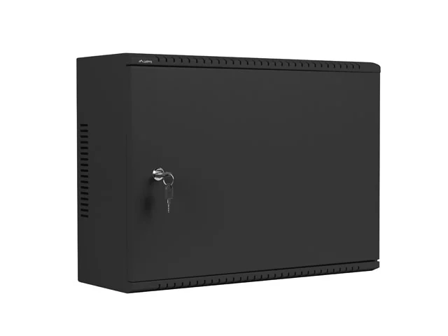 LANBERG 19" RACKOVÁ SKŘÍŇ PRO MONTÁŽ NA STĚNU 4U+3U/540X200 NÍZKOPROFILOVÁ ČERNÁ (SMONTOVANÁ)