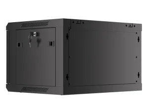 LANBERG RACKOVÁ SKŘÍŇ 19" PRO MONTÁŽ NA STĚNU 6U/600X450 PRO VLASTNÍ MONTÁŽ S KOVOVÝMI DVEŘMI ČERNÁ - obrázek 5