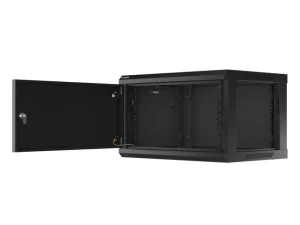 LANBERG RACKOVÁ SKŘÍŇ 19" PRO MONTÁŽ NA STĚNU 6U/600X450 PRO VLASTNÍ MONTÁŽ S KOVOVÝMI DVEŘMI ČERNÁ - obrázek 7