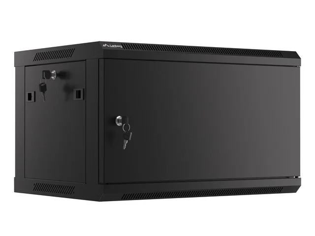 LANBERG RACKOVÁ SKŘÍŇ 19" PRO MONTÁŽ NA STĚNU 6U/600X450 PRO VLASTNÍ MONTÁŽ S KOVOVÝMI DVEŘMI ČERNÁ