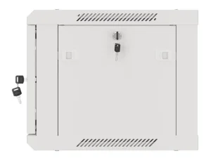 LANBERG RACKOVÁ SKŘÍŇ 19" PRO MONTÁŽ NA STĚNU 6U/600X450 PRO VLASTNÍ MONTÁŽ S KOVOVÝMI DVEŘMI ŠEDÁ - obrázek 13