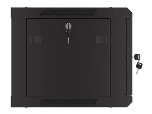 LANBERG 19" RACKOVÁ SKŘÍŇ PRO MONTÁŽ NA STĚNU 6U/600X450 S PERFOROVANÝMI DVEŘMI ČERNÁ-PLOCHÉ BALENÍ - obrázek 3