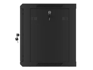 LANBERG 19" RACKOVÁ SKŘÍŇ PRO MONTÁŽ NA STĚNU 9U/600X450 PRO VLASTNÍ MONTÁŽ S KOVOVÝMI DVEŘMI ČERNÁ - obrázek 7