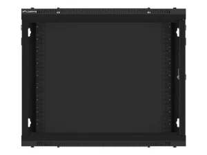 LANBERG 19" RACKOVÁ SKŘÍŇ PRO MONTÁŽ NA STĚNU 9U/600X450 PRO VLASTNÍ MONTÁŽ S KOVOVÝMI DVEŘMI ČERNÁ - obrázek 8
