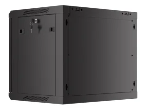 LANBERG 19" RACKOVÁ SKŘÍŇ PRO MONTÁŽ NA STĚNU 9U/600X450 S PERFOROVANÝMI DVEŘMI ČERNÁ - obrázek 4