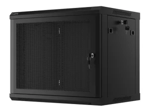 LANBERG 19" RACKOVÁ SKŘÍŇ PRO MONTÁŽ NA STĚNU 9U/600X450 S PERFOROVANÝMI DVEŘMI ČERNÁ - obrázek 7