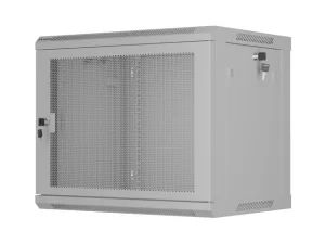 NÁSTĚNNÁ INSTALAČNÍ SKŘÍŇ 19" 9U 600X450 ŠEDÉ PERFOROVANÉ DVEŘE - PLOCHÉ BALENÍ - obrázek 15