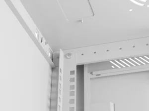 NÁSTĚNNÁ INSTALAČNÍ SKŘÍŇ 19" 12U 600X450 ŠEDÉ PERFOROVANÉ DVEŘE - PLOCHÉ BALENÍ - obrázek 12
