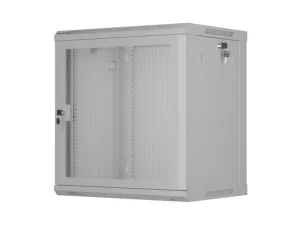 NÁSTĚNNÁ INSTALAČNÍ SKŘÍŇ 19" 12U 600X450 ŠEDÉ PERFOROVANÉ DVEŘE - PLOCHÉ BALENÍ - obrázek 5