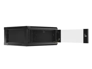 LANBERG RACKOVÁ SKŘÍŇ 19" PRO MONTÁŽ NA STĚNU 4U/600X600 (FLAT PACK) V2 ČERNÁ - obrázek 2