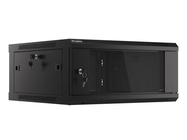 LANBERG RACKOVÁ SKŘÍŇ 19" PRO MONTÁŽ NA STĚNU 4U/600X600 (FLAT PACK) V2 ČERNÁ