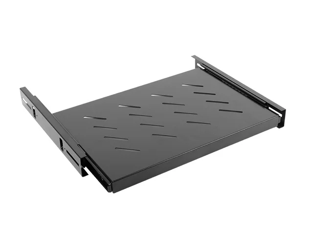 LANBERG 19" POSUVNÁ POLICE 1U/465X347MM MAX. NOSNOST DO 60 KG ČERNÁ