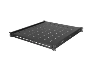 LANBERG POSUVNÁ POLICE PRO 19" RACKOVÉ SKŘÍNĚ 500MM ČERNÁ (1U/445X500MM, NOSNOST DO 35KG, 4-P - obrázek 3