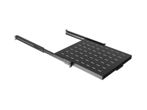 LANBERG POSUVNÁ POLICE PRO 19" RACKOVÉ SKŘÍNĚ 500MM ČERNÁ (1U/445X500MM, NOSNOST DO 35KG, 4-P - obrázek 5