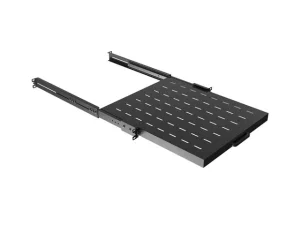 LANBERG POSUVNÁ POLICE PRO 19" RACKOVÉ SKŘÍNĚ 500MM ČERNÁ (1U/445X500MM, NOSNOST DO 35KG, 4-P - obrázek 6