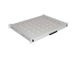 LANBERG POSUVNÁ POLICE PRO 19" RACKOVÉ SKŘÍNĚ 350MM ŠEDÁ (1U/445X350MM, NOSNOST DO 35KG, 4PO - obrázek 3