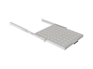 LANBERG POSUVNÁ POLICE PRO 19" RACKOVÉ SKŘÍNĚ 500MM ŠEDÁ (1U/445X500MM, NOSNOST DO 35KG, 4PO - obrázek 2