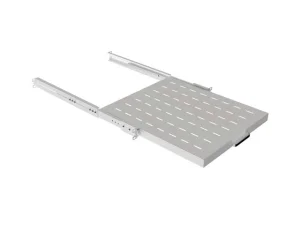 LANBERG POSUVNÁ POLICE PRO 19" RACKOVÉ SKŘÍNĚ 500MM ŠEDÁ (1U/445X500MM, NOSNOST DO 35KG, 4PO - obrázek 3