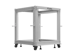 LANBERG OTEVŘENÝ RACK 19" 12U 600X600-1100 NASTAVITELNÝ ŠEDÝ - obrázek 2