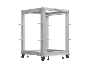 LANBERG OTEVŘENÝ RACK 19" 15U 600X600-1100 NASTAVITELNÝ ŠEDÝ - obrázek 2