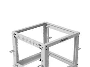 LANBERG OTEVŘENÝ RACK 19" 9U 600X600-1100 NASTAVITELNÝ ŠEDÝ - obrázek 2