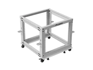 LANBERG OTEVŘENÝ RACK 19" 9U 600X600-1100 NASTAVITELNÝ ŠEDÝ - obrázek 4