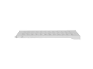 LANBERG POLICE PRO 19" SKŘÍNĚ 1000MM ŠEDÁ (1U/483X700MM NOSNOST DO 25KG, 4BODOVÁ MONTÁŽ) - obrázek 2
