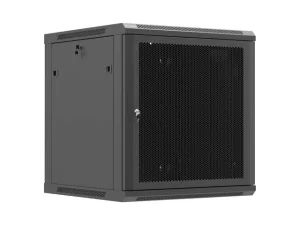 LANBERG NÁSTĚNNÁ INSTALAČNÍ SKŘÍŇ 19" 12U 600X600 ČERNÉ PERFOROVANÉ DVEŘE (PLOCHÉ BALENÍ) - obrázek 13