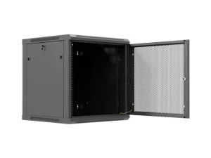 LANBERG NÁSTĚNNÁ INSTALAČNÍ SKŘÍŇ 19" 12U 600X600 ČERNÉ PERFOROVANÉ DVEŘE (PLOCHÉ BALENÍ) - obrázek 10