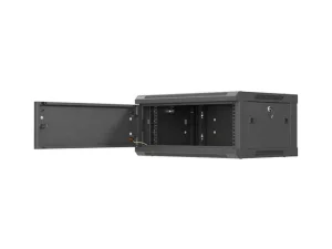 LANBERG  NÁSTĚNNÁ INSTALAČNÍ SKŘÍŇ 19" 4U 600X450 ČERNÉ KOVOVÉ DVEŘE (PLOCHÉ BALENÍ) - obrázek 7