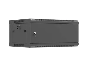 LANBERG  NÁSTĚNNÁ INSTALAČNÍ SKŘÍŇ 19" 4U 600X450 ČERNÉ KOVOVÉ DVEŘE (PLOCHÉ BALENÍ) - obrázek 9