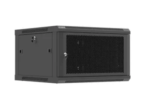 LANBERG NÁSTĚNNÁ INSTALAČNÍ SKŘÍŇ 19" 6U 600X600 ČERNÉ PERFOROVANÉ DVEŘE (PLOCHÉ BALENÍ) - obrázek 3