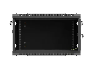 LANBERG NÁSTĚNNÁ INSTALAČNÍ SKŘÍŇ 19" 6U 600X600 ČERNÉ PERFOROVANÉ DVEŘE (PLOCHÉ BALENÍ) - obrázek 5