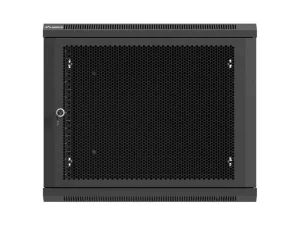 LANBERG NÁSTĚNNÁ INSTALAČNÍ SKŘÍŇ 19" 9U 600X600 ČERNÉ PERFOROVANÉ DVEŘE (PLOCHÉ BALENÍ) - obrázek 2