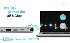 I-TEC USB-C Metal Nano dokovací stanice 3 displeje - obrázek 3