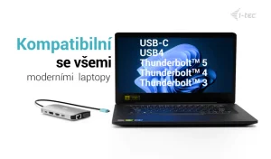 I-TEC USB-C Metal Nano dokovací stanice 3 displeje - obrázek 7